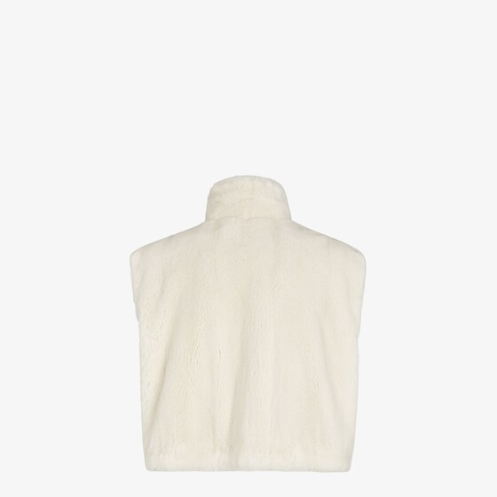 Fendi Cropped gilet with high collar and drawstring hem | Thumbnail 2