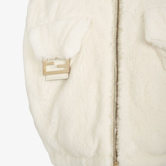 Fendi Cropped gilet with high collar and drawstring hem | Thumbnail 3