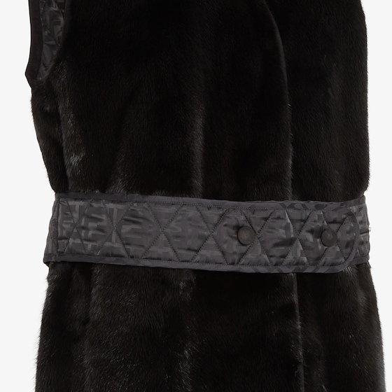 Fendi Midi gilet with shawl collar and side pockets | Thumbnail 3