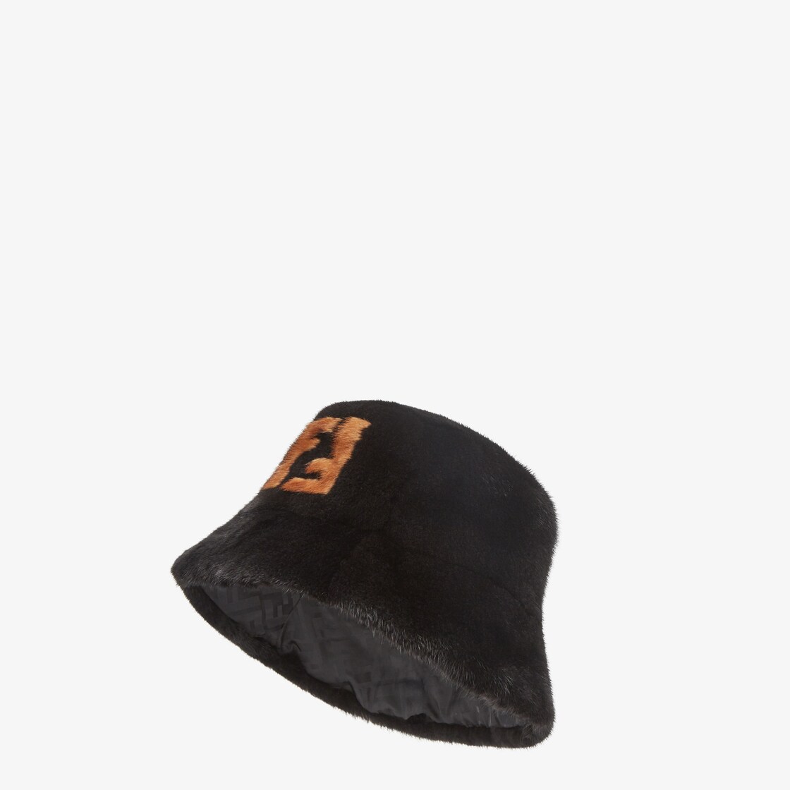 Hat Fur Black Fendi