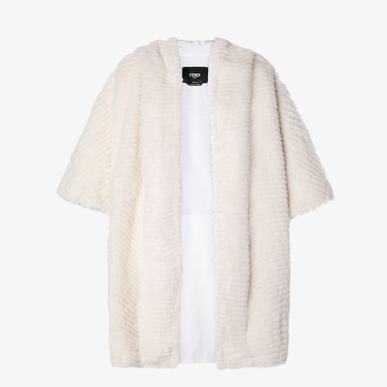 Fendi Poncho In Neutral