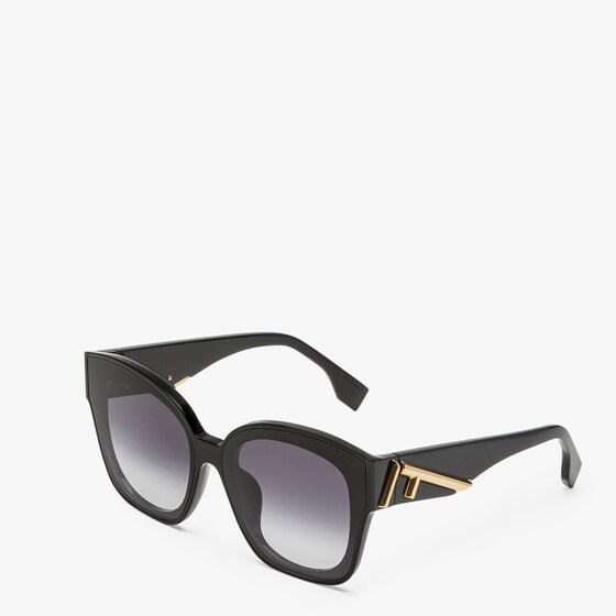 Fendi Square First eyeglasses in black acetate | Thumbnail 2