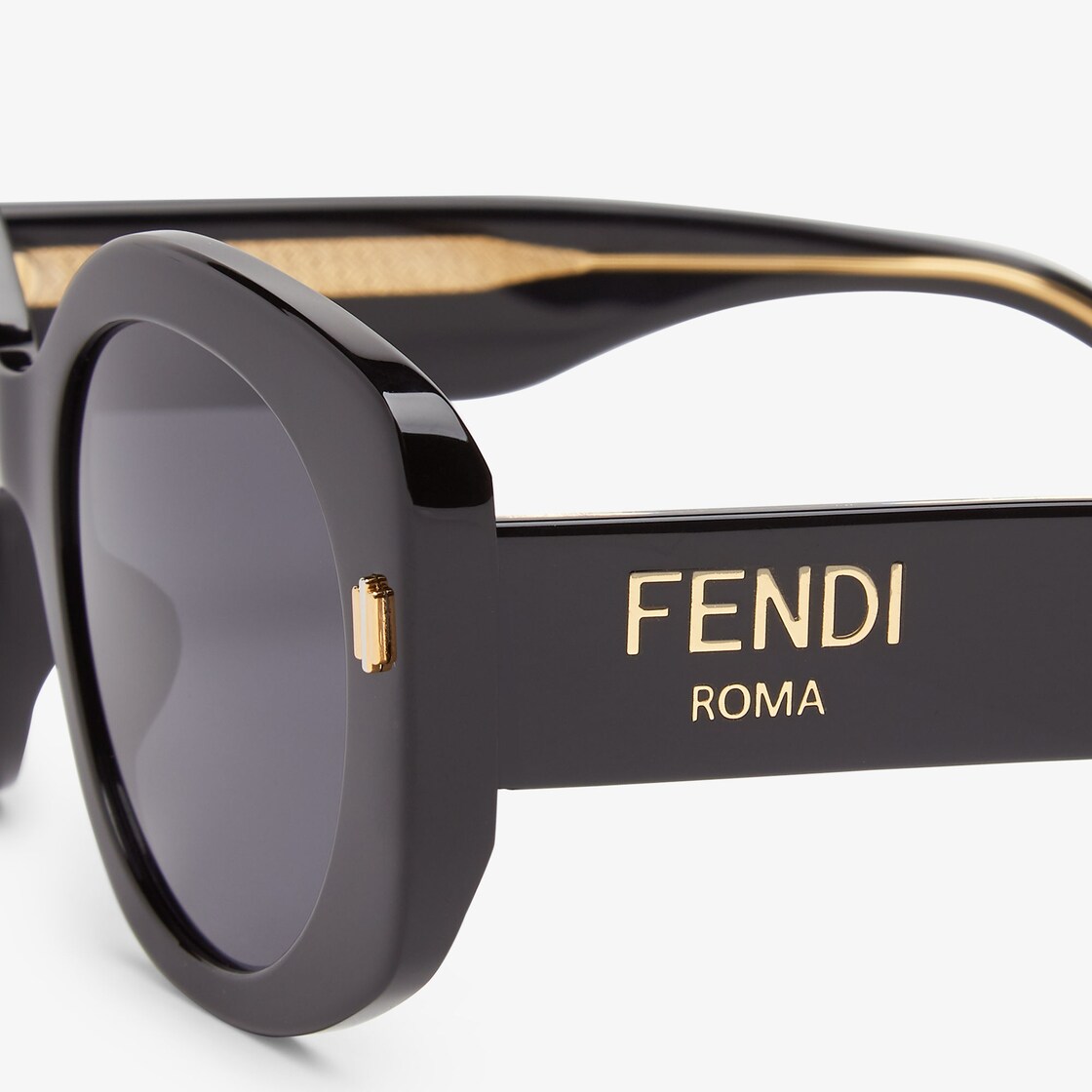 FENDI FENDIRAMA 53mm Round Sunglasses Brand New With Case and Tags