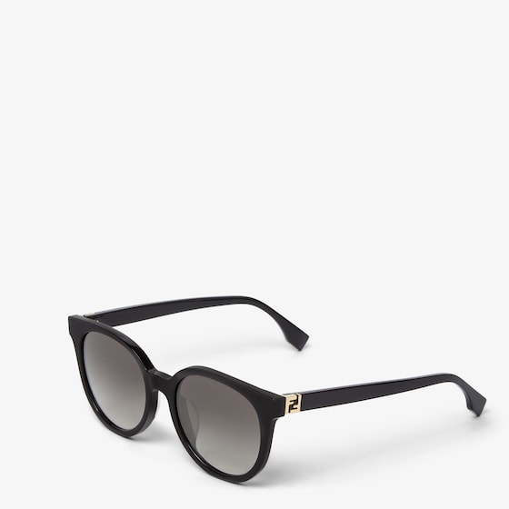 Fendi Round Forever sunglasses made of black acetate | Thumbnail 2