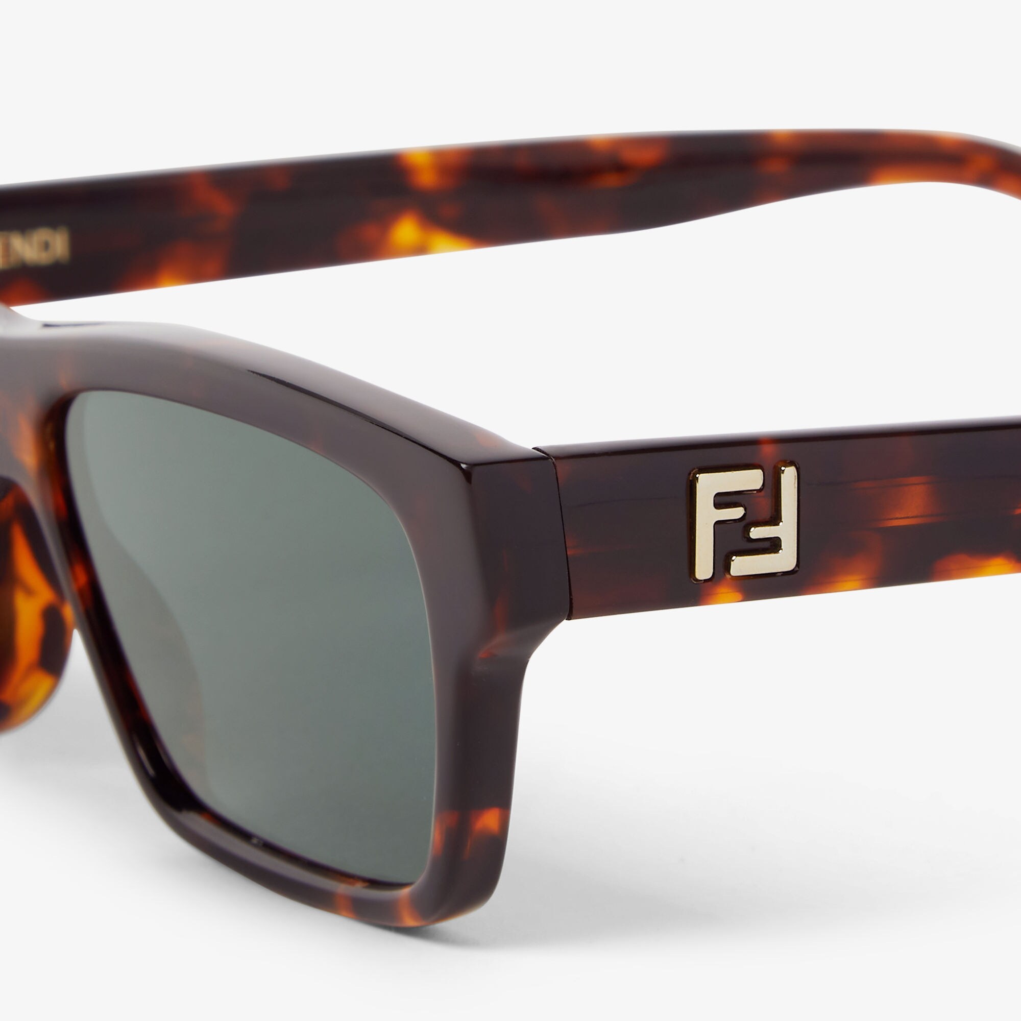 Fendi F581 glasses cafe (shiny brown) never owned. Comes w Fendi case. Clothe FENDI EYEWEAR First D-frame embellished acetate sunglasses  main image 2
