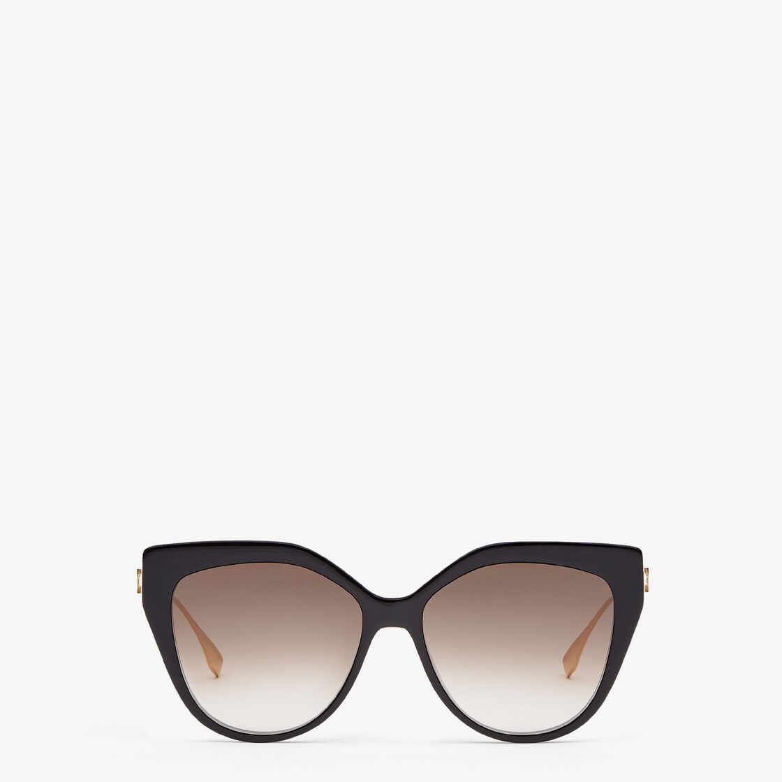 Baguette - Black acetate and metal sunglasses