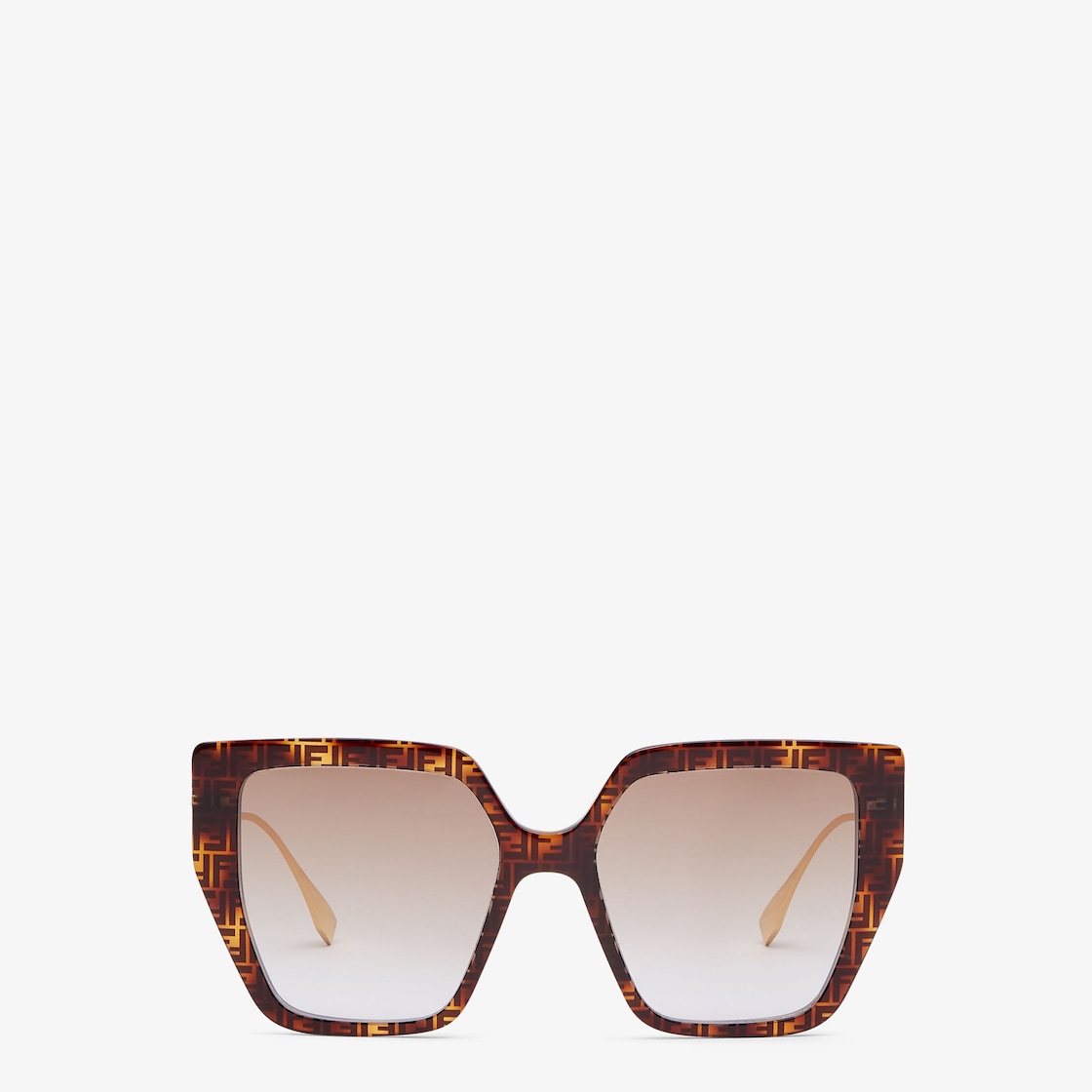 Baguette Square Sunglasses in Gold - Fendi