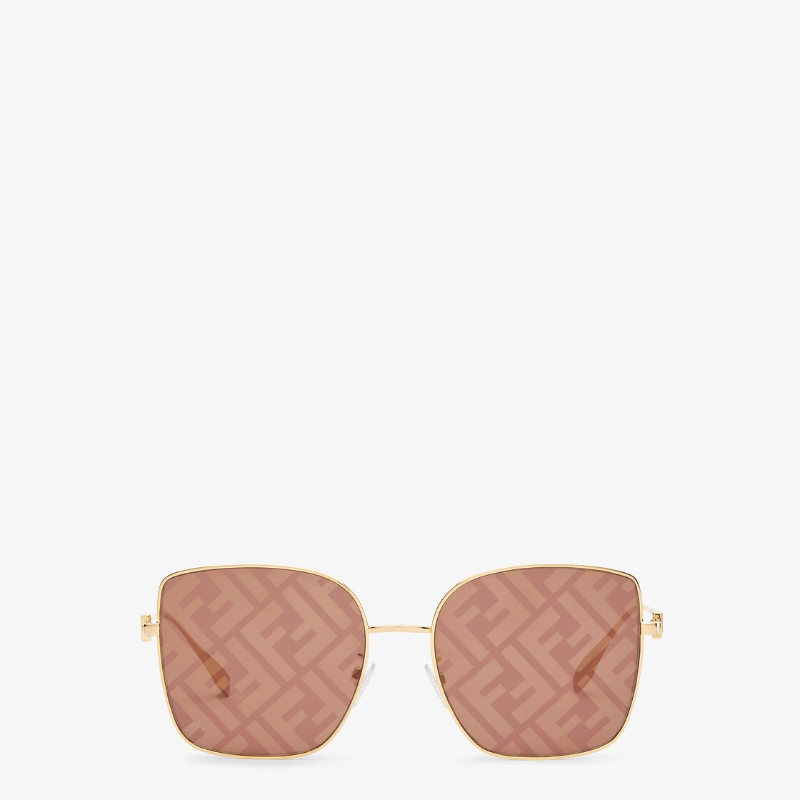 Baguette - Sunglasses featuring brown lenses with FF logo | Fendi