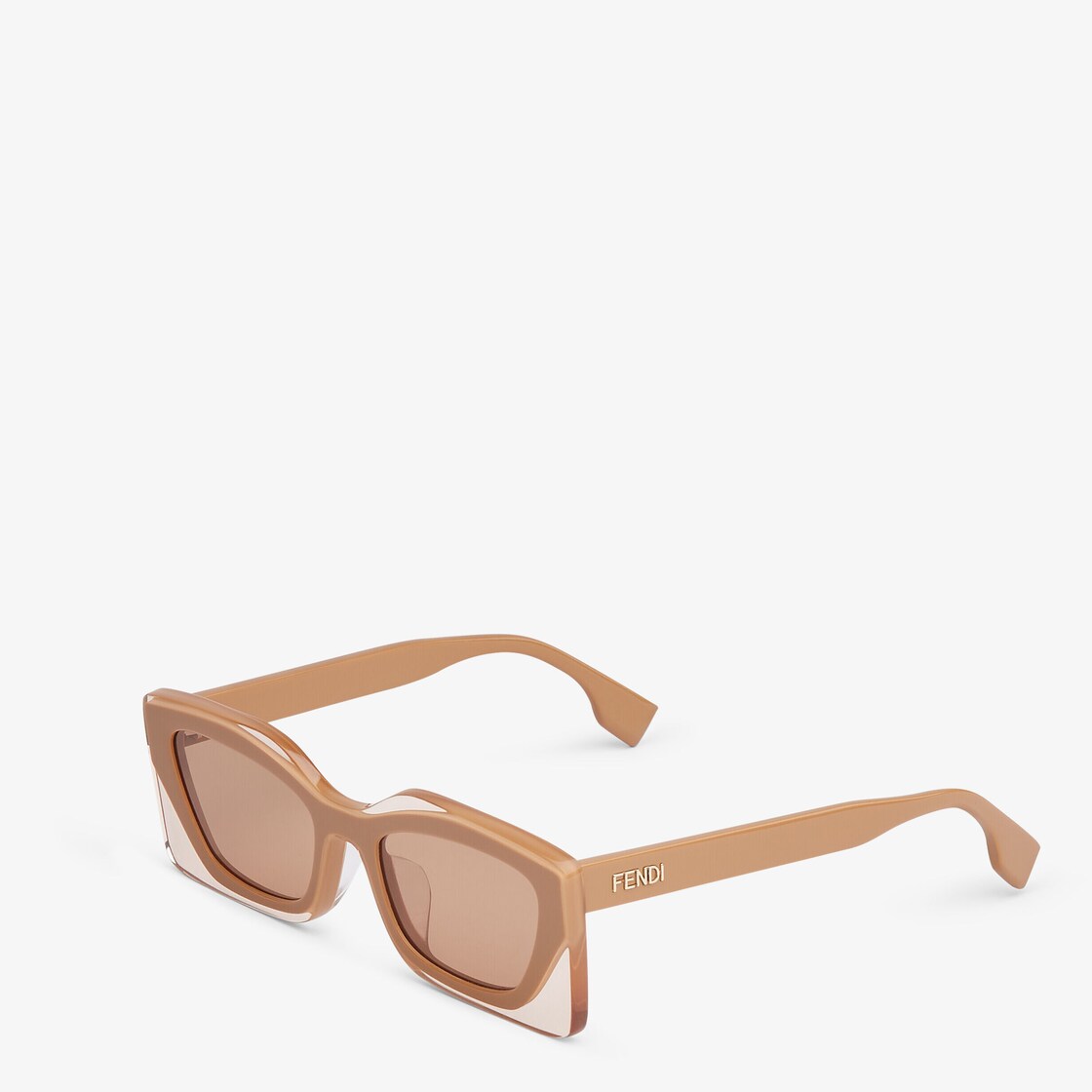 Fendi - Gafas de sol beige |