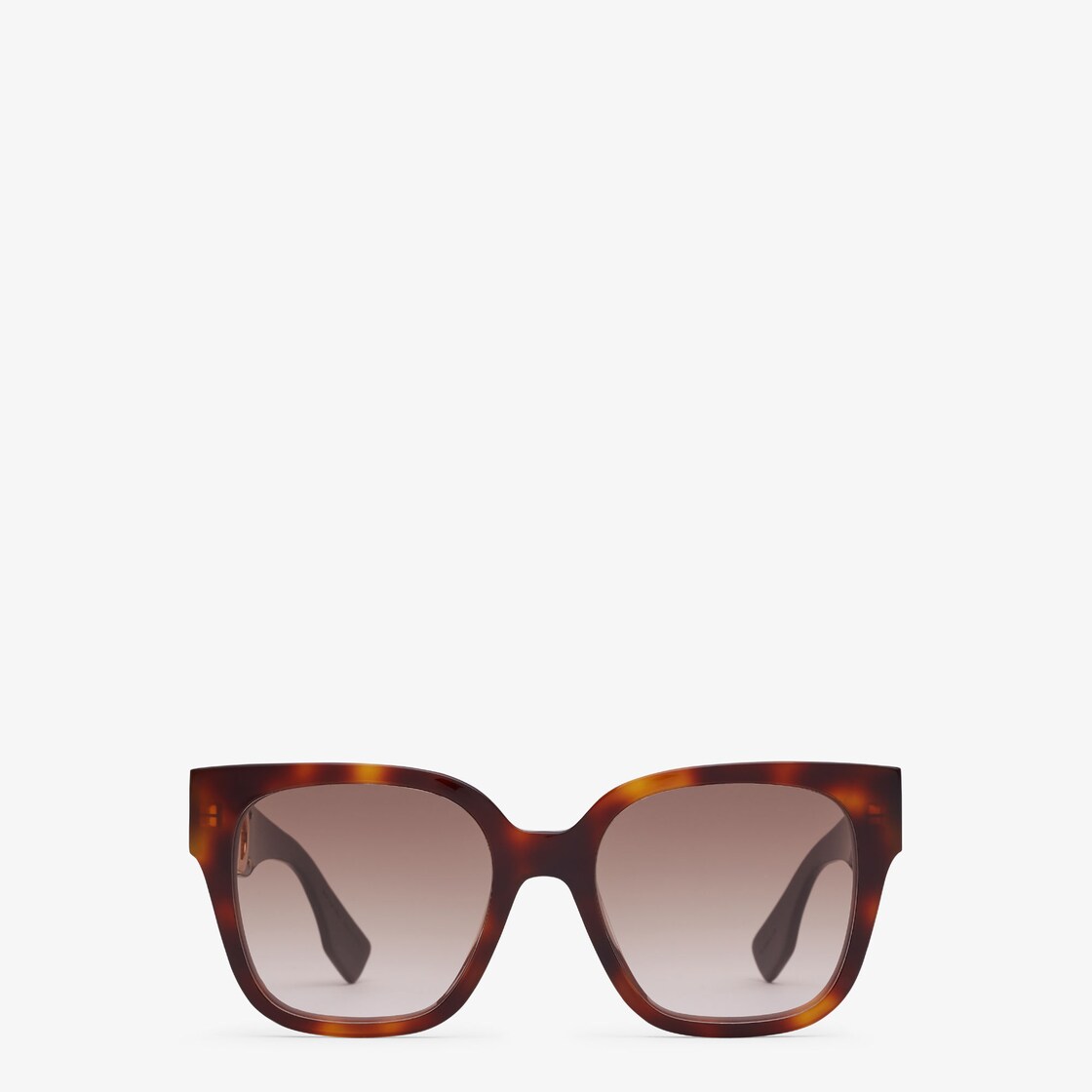 O Lock Rectangular Sunglasses in Black - Fendi