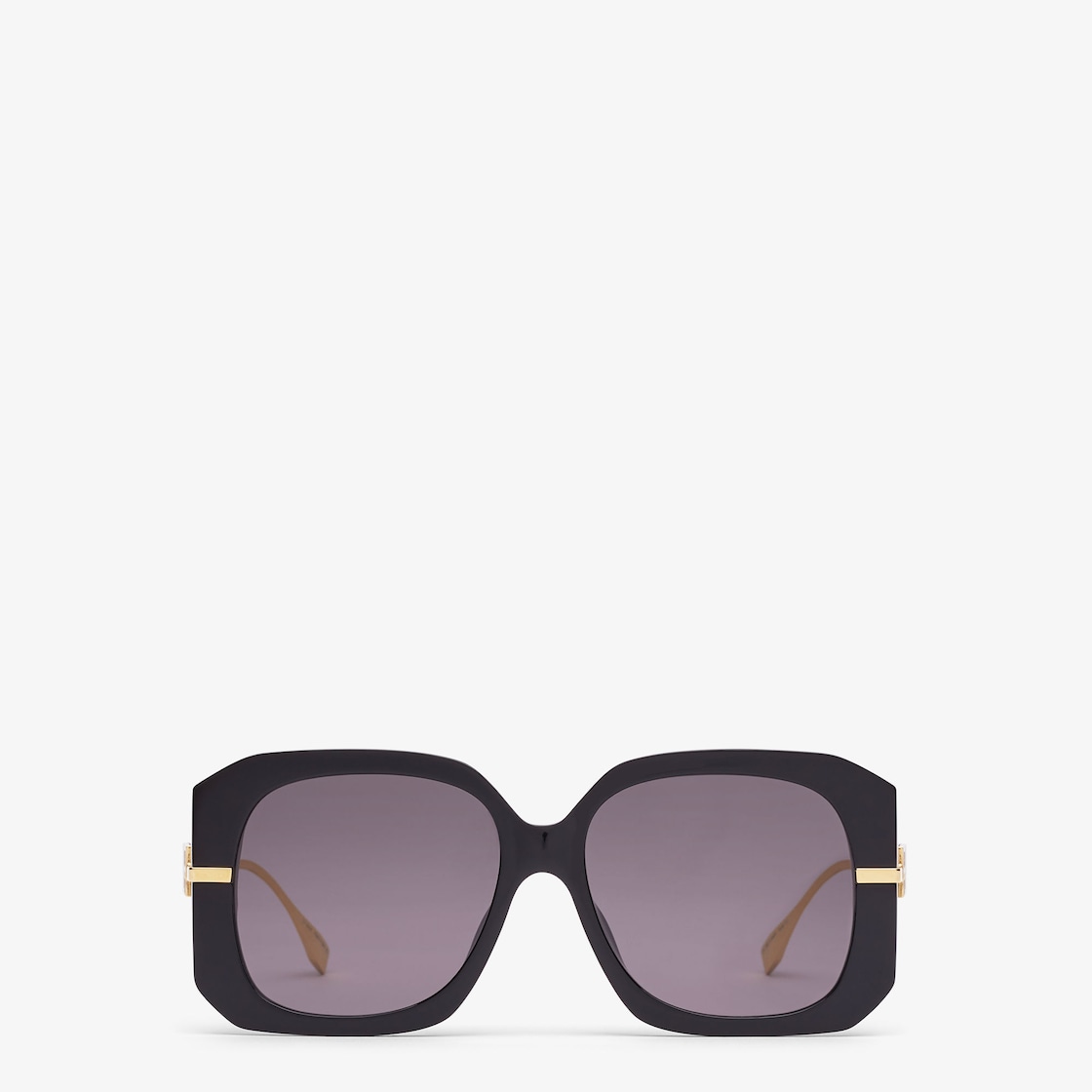 Fendigraphy Gafas de sol de acetato negro Fendi