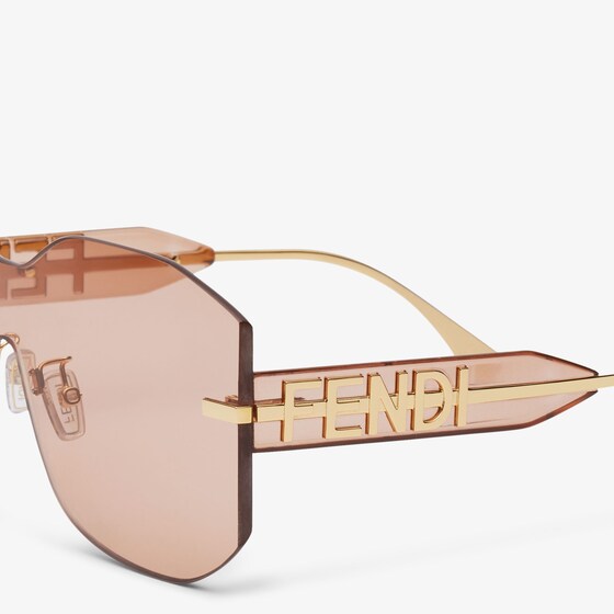 Fendi Rectangular Fendigraphy shield sunglasses inspired by | Thumbnail 3