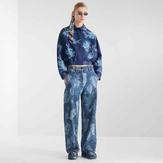 Fendi Oval First Crystal glasses with a gold-coloured | Thumbnail 4