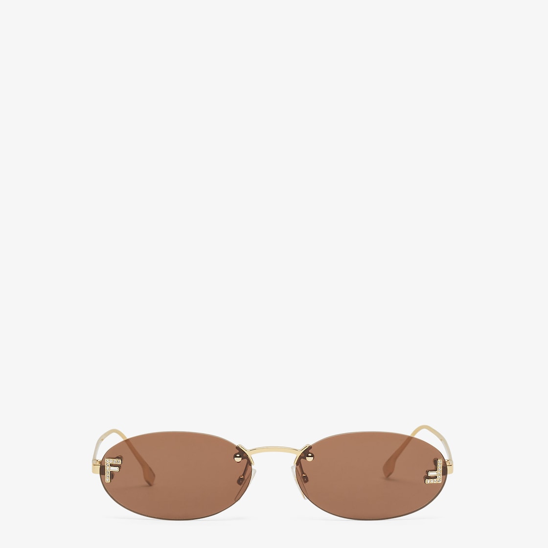 Fendi First CrystalLunettes de soleil dorees