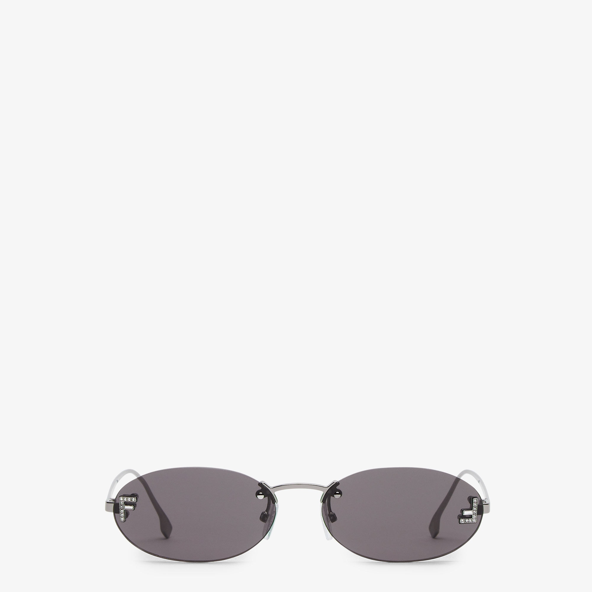 Fendi black round sunglasses online