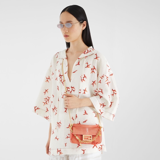 Fendi Oval First Crystal glasses with a rose-gold coloured | Thumbnail 4