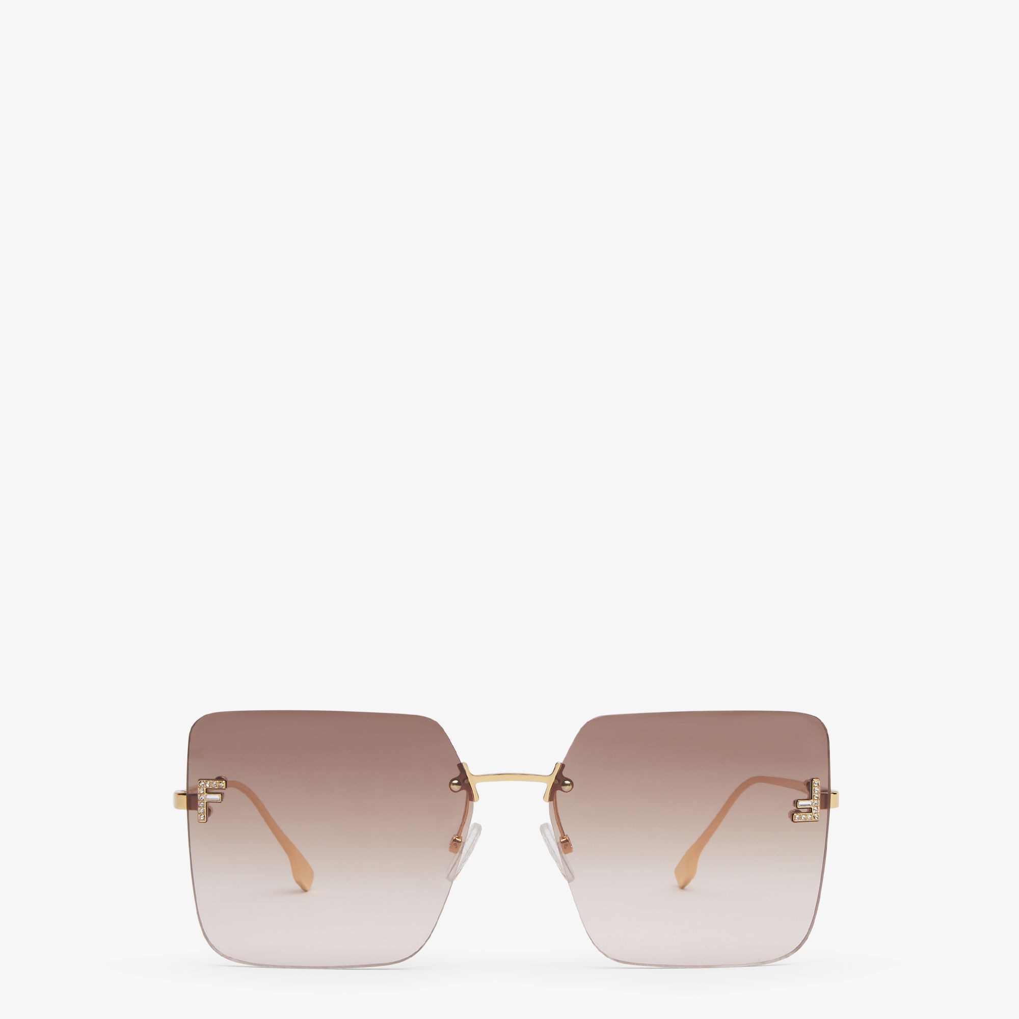 fendi gold sunglasses