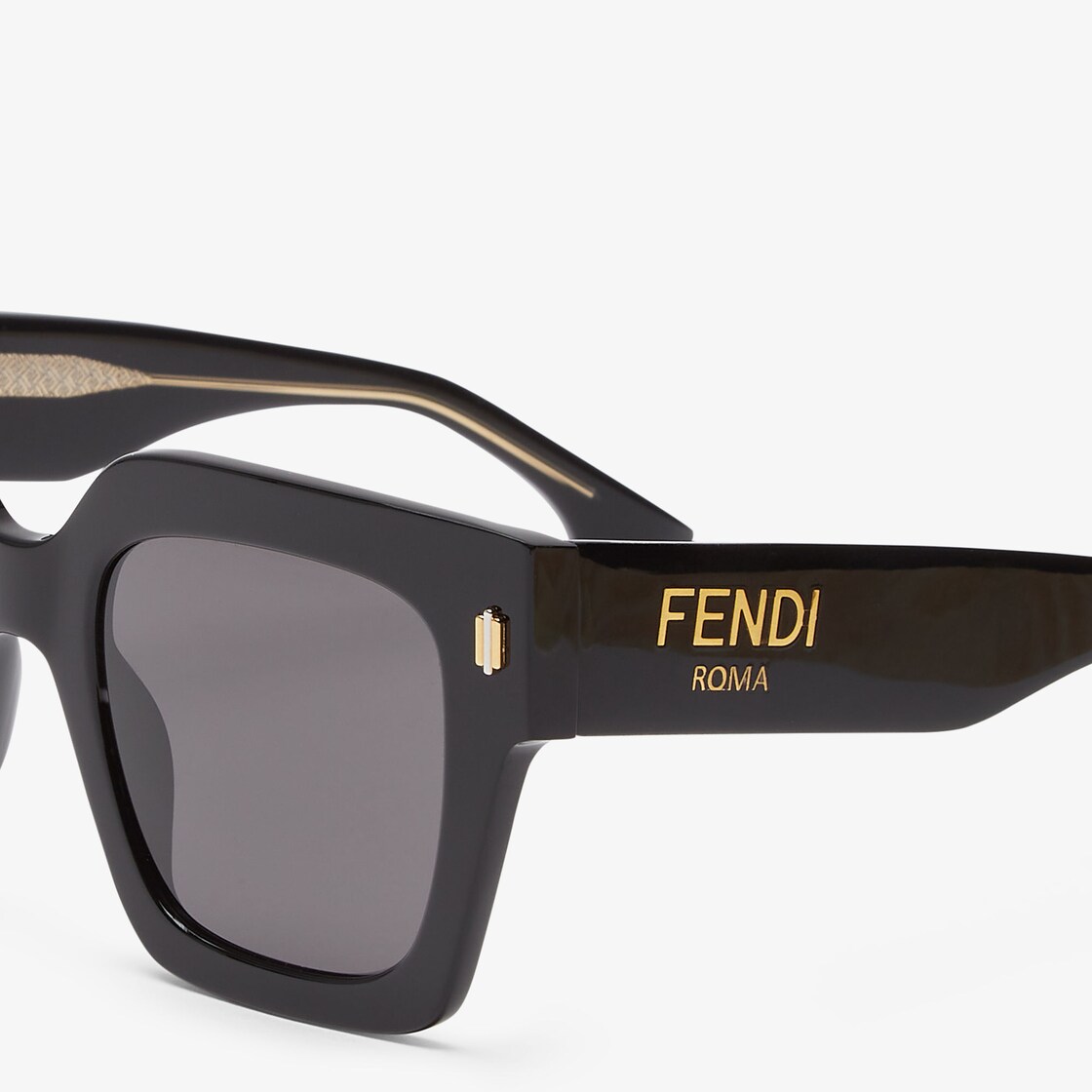 Fendi black square outlet sunglasses