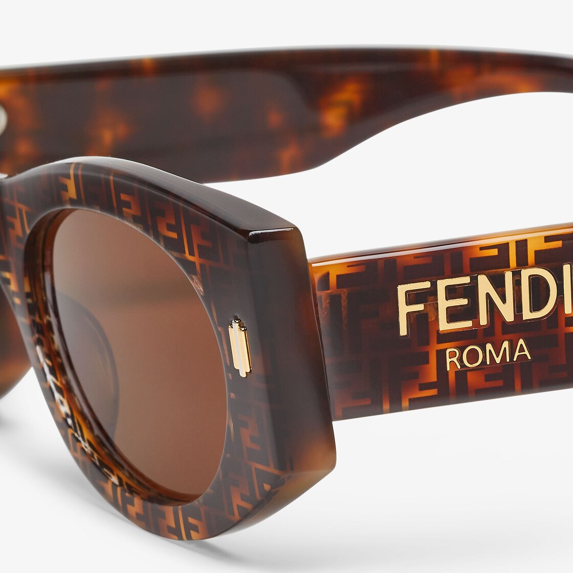 Lunettes de soleil en Marron de luxe pour Femme FENDI FR