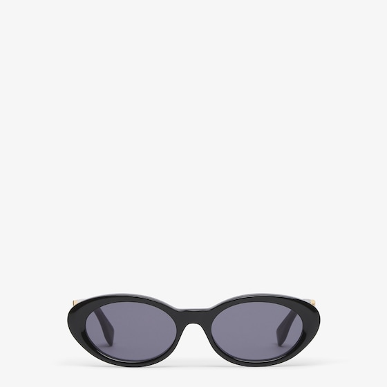 Oval FF Diamonds glasses in black acetate