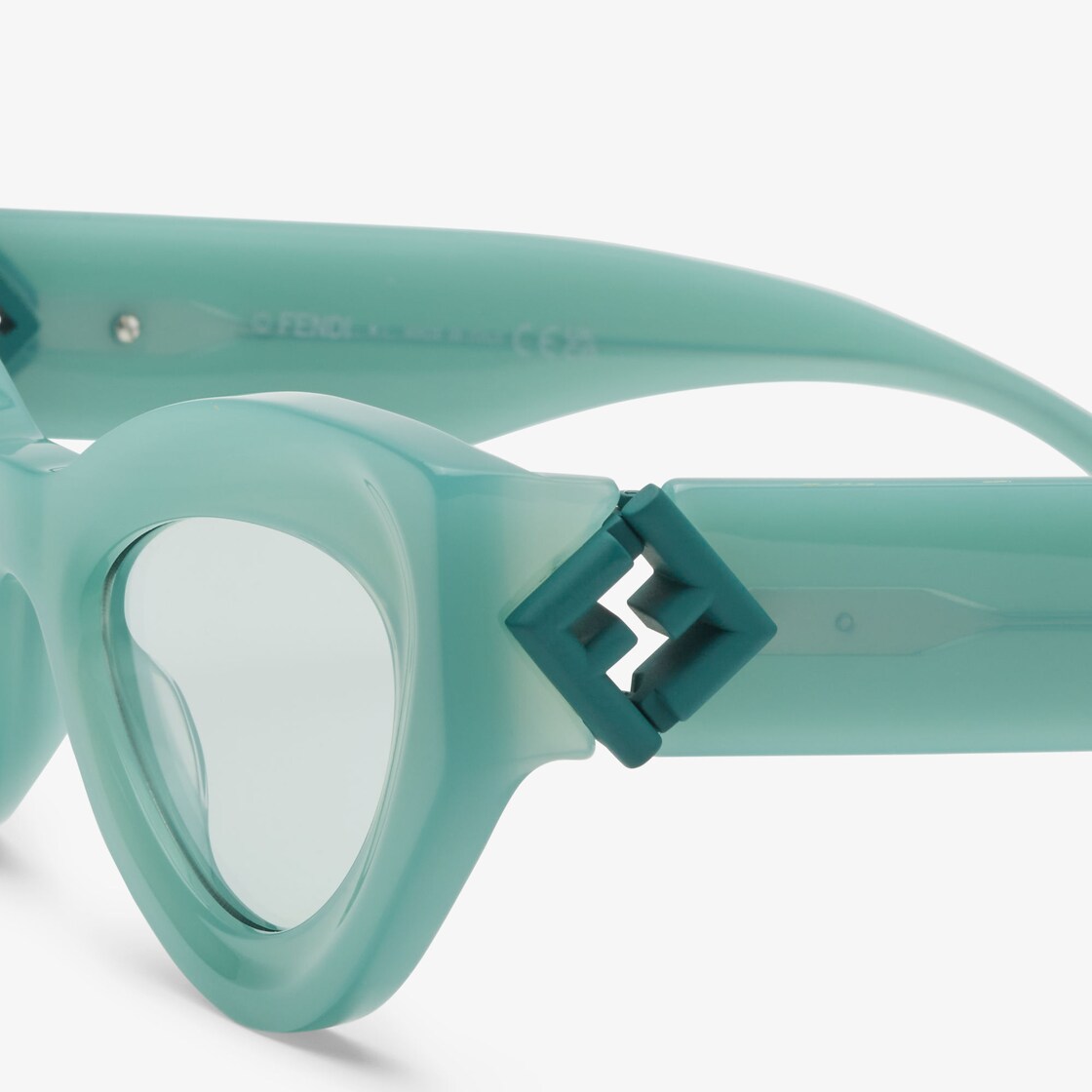 FF Diamonds - Green acetate sunglasses | Fendi