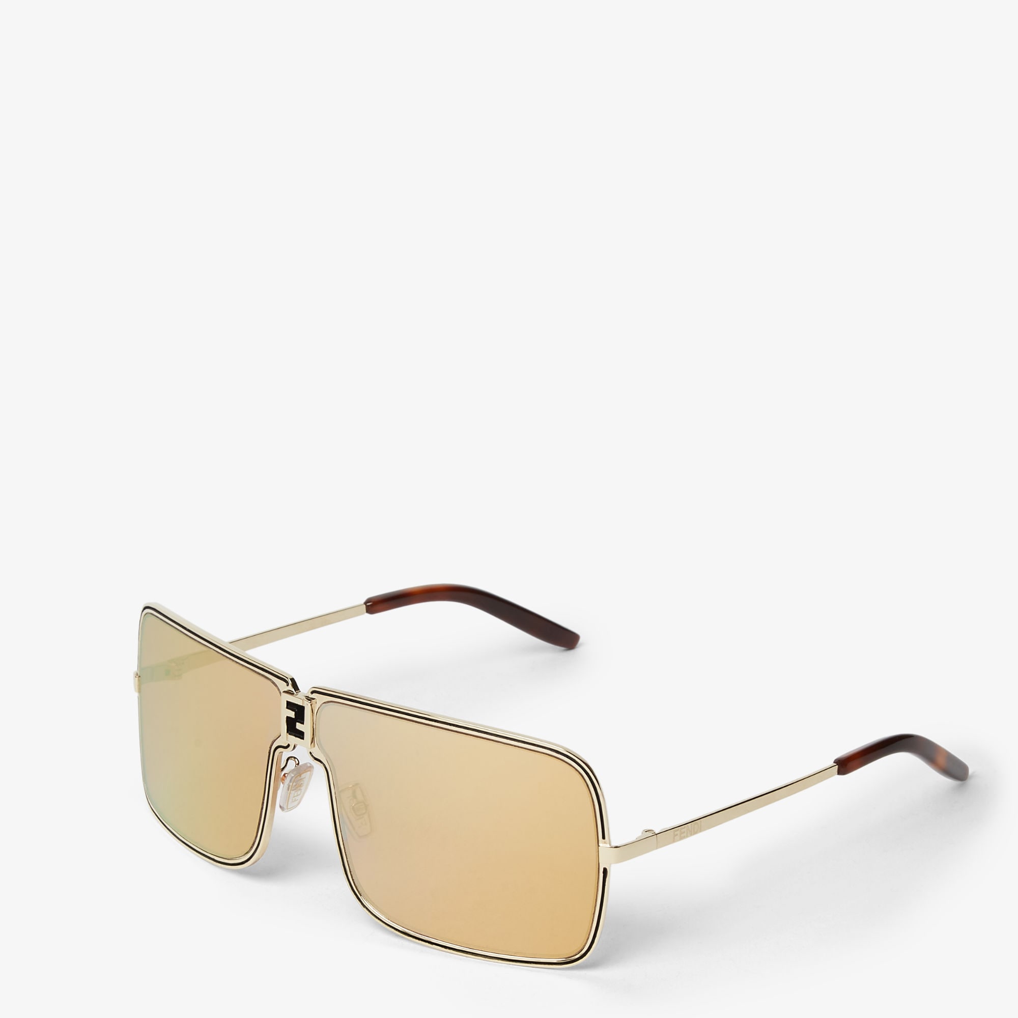Fendi ゴールド ラージ スクエア メガネ FOL130V1TF1UID_02?wid=2000&hei