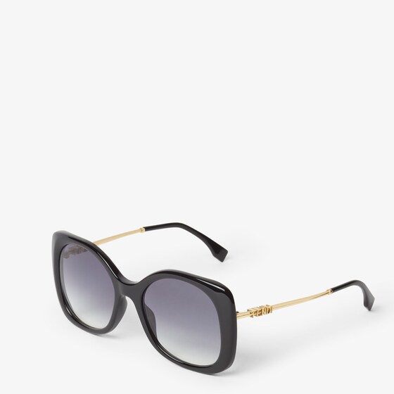 Fendi Fendigraphy sunglasses with oversize butterfly-shaped black | Thumbnail 2