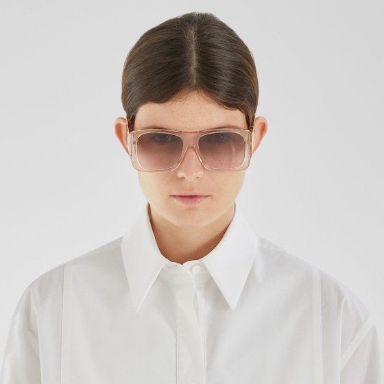 Fendi Large, square Forever glasses made of transparent | Thumbnail 4