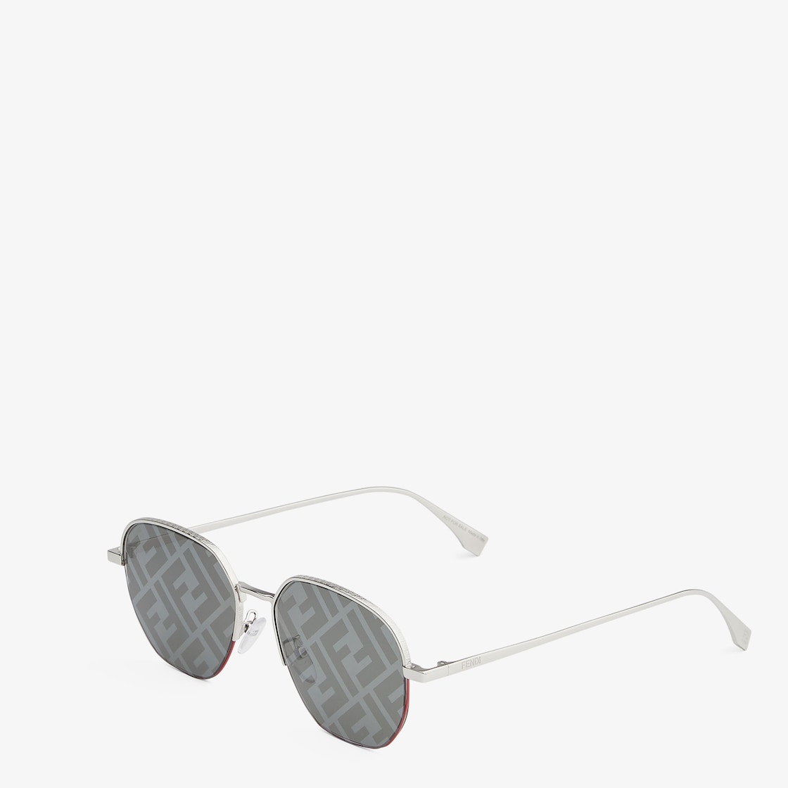 Fendi - FS Fendiland - Pilot Sunglasses - Silver Palladium - Sunglasses - Fendi  Eyewear - Avvenice