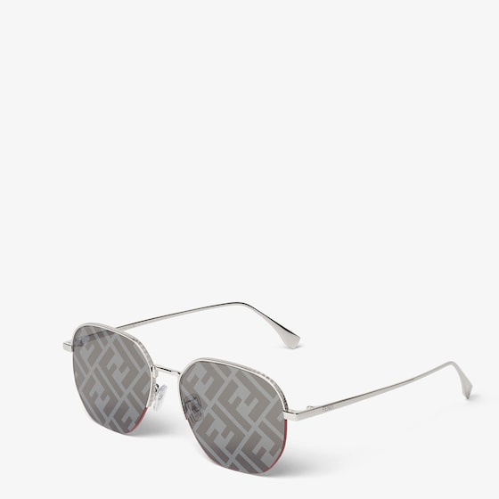 Fendi Round frames in palladium-finish metal | Thumbnail 2