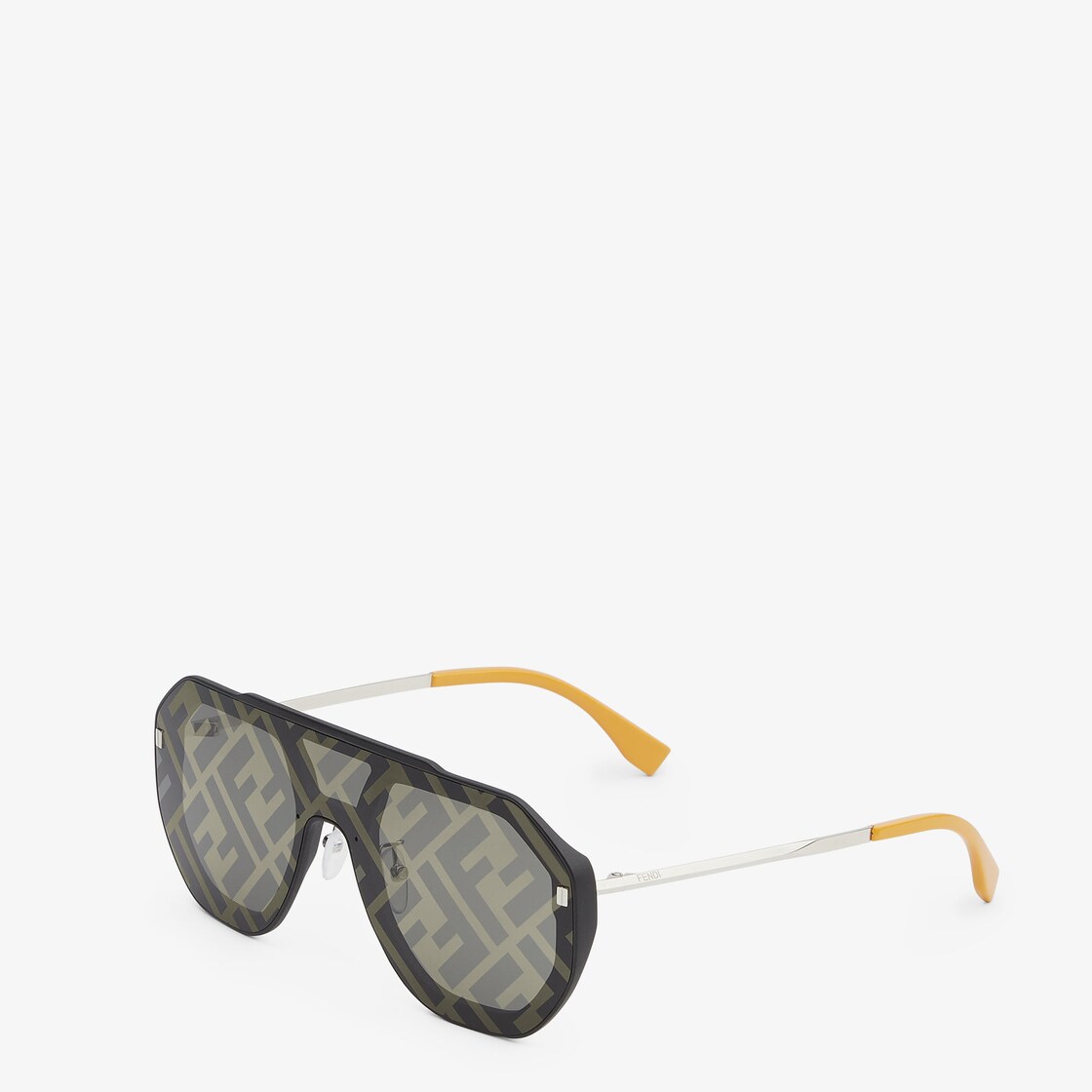 Fendi - FS Fendi Technicolor - Shield Sunglasses - Gold Red Gray -  Sunglasses - Fendi Eyewear - Avvenice