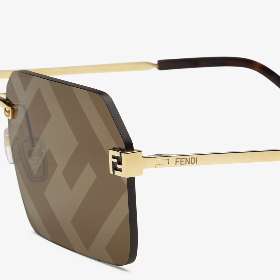 Fendi - FS Fendi Sky - Rectangular Sunglasses - Green - Sunglasses - Fendi  Eyewear - Avvenice