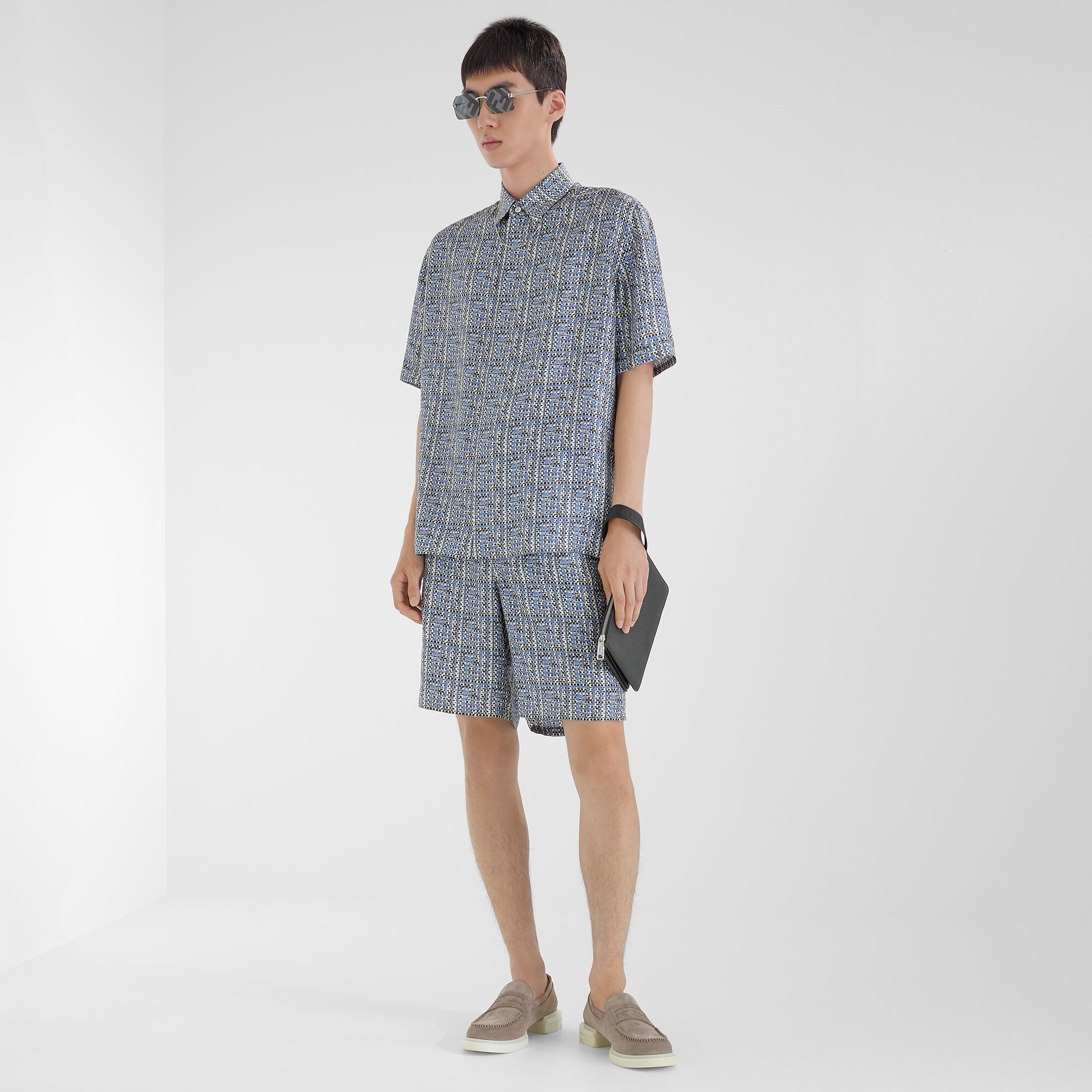 人気！FENDI シルバー Sky サングラス フェンディ スカイ ブラウン | Fendi