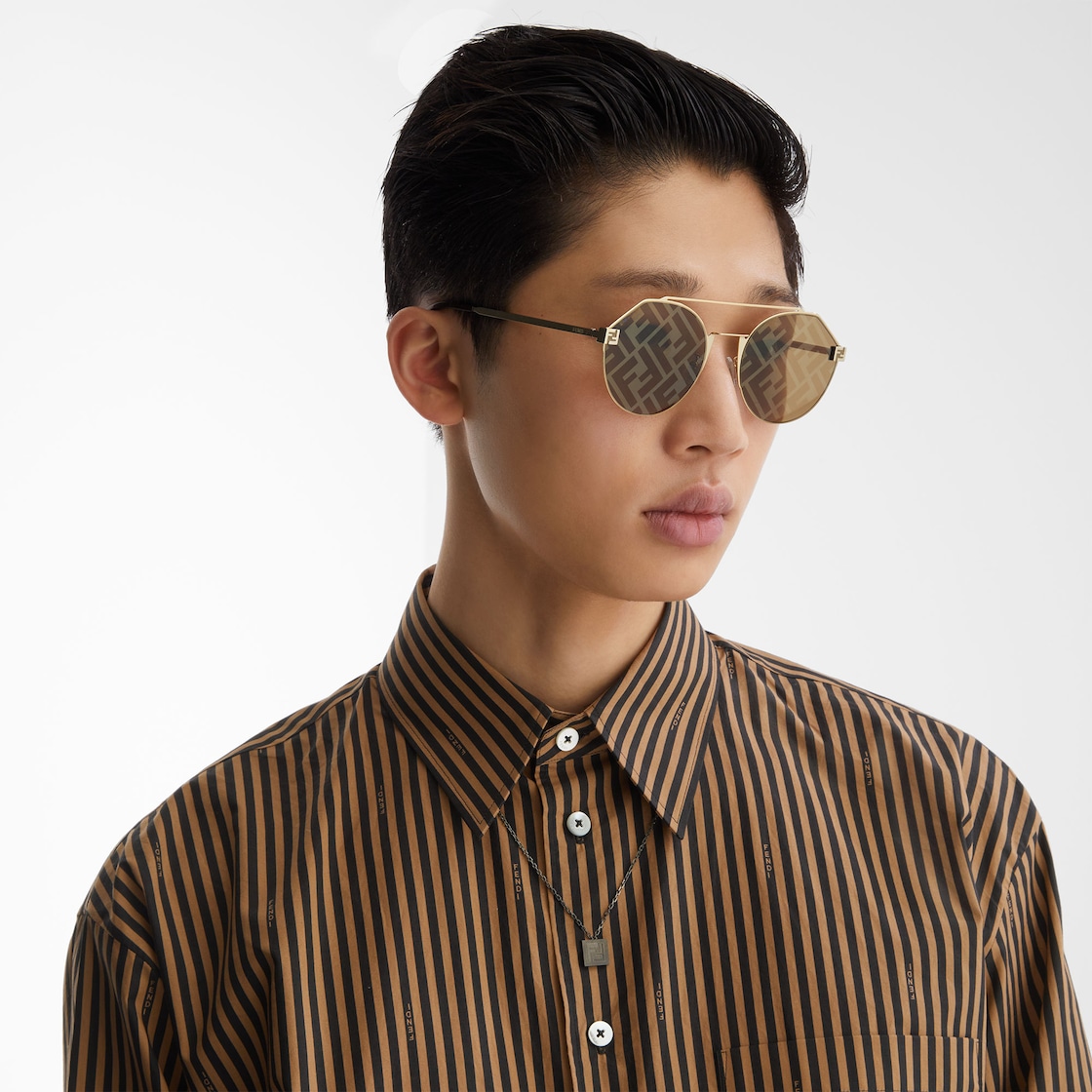 Fendi leather sunglasses online