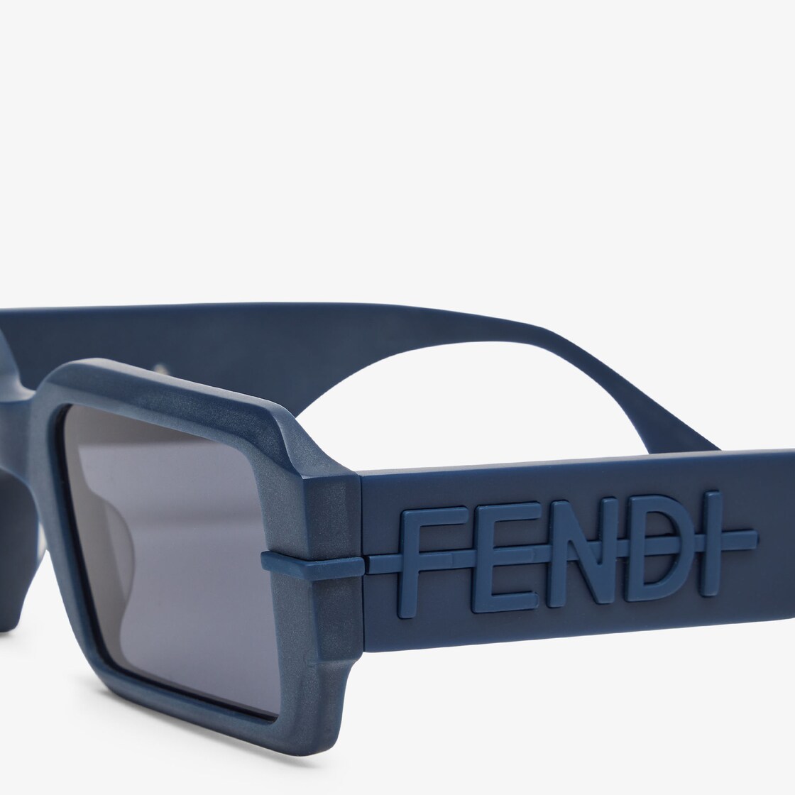 FENDI, Fendigraphy Logo Acetate Rectangular Frame Sunglasses, BLUE, Women