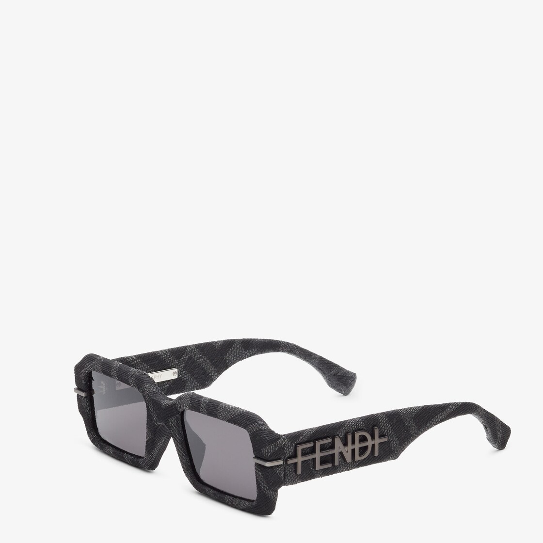 Fendigraphy - Gray FF fabric sunglasses