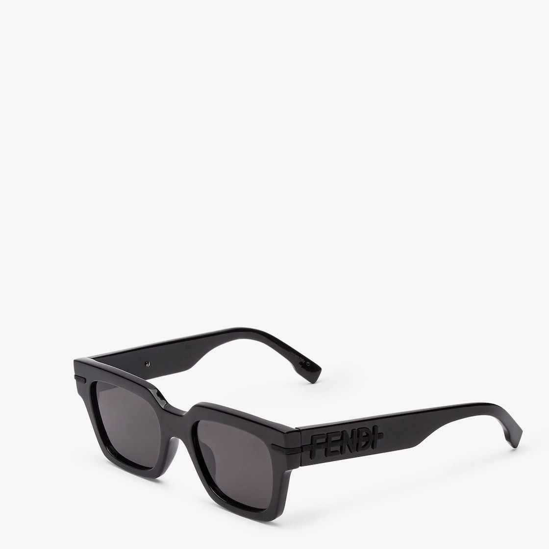 Fendi - Fendi Feel - Rectangular Sunglasses - Black Gray