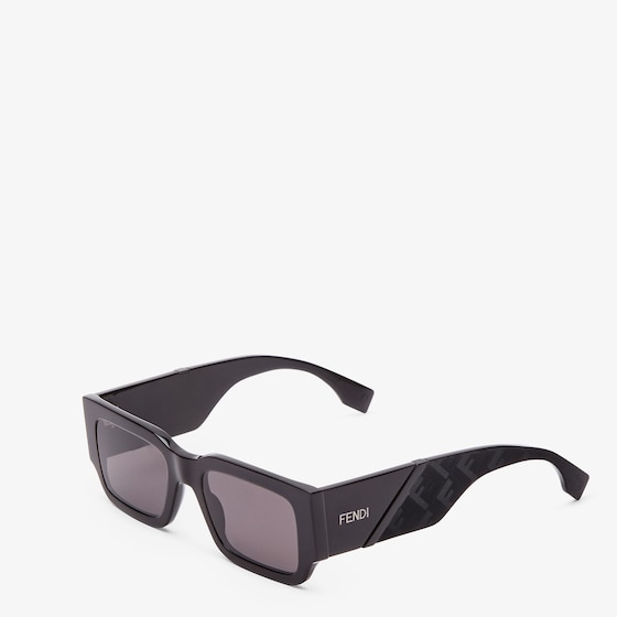 Fendi Rectangular Diagonal glasses in black acetate | Thumbnail 2