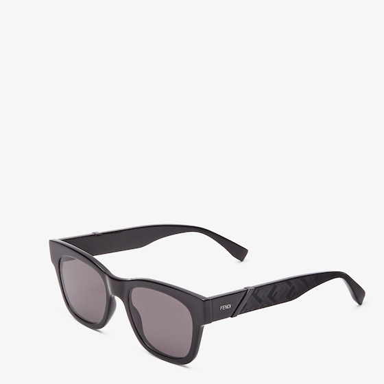 Fendi Square Diagonal eyeglasses in black acetate | Thumbnail 2