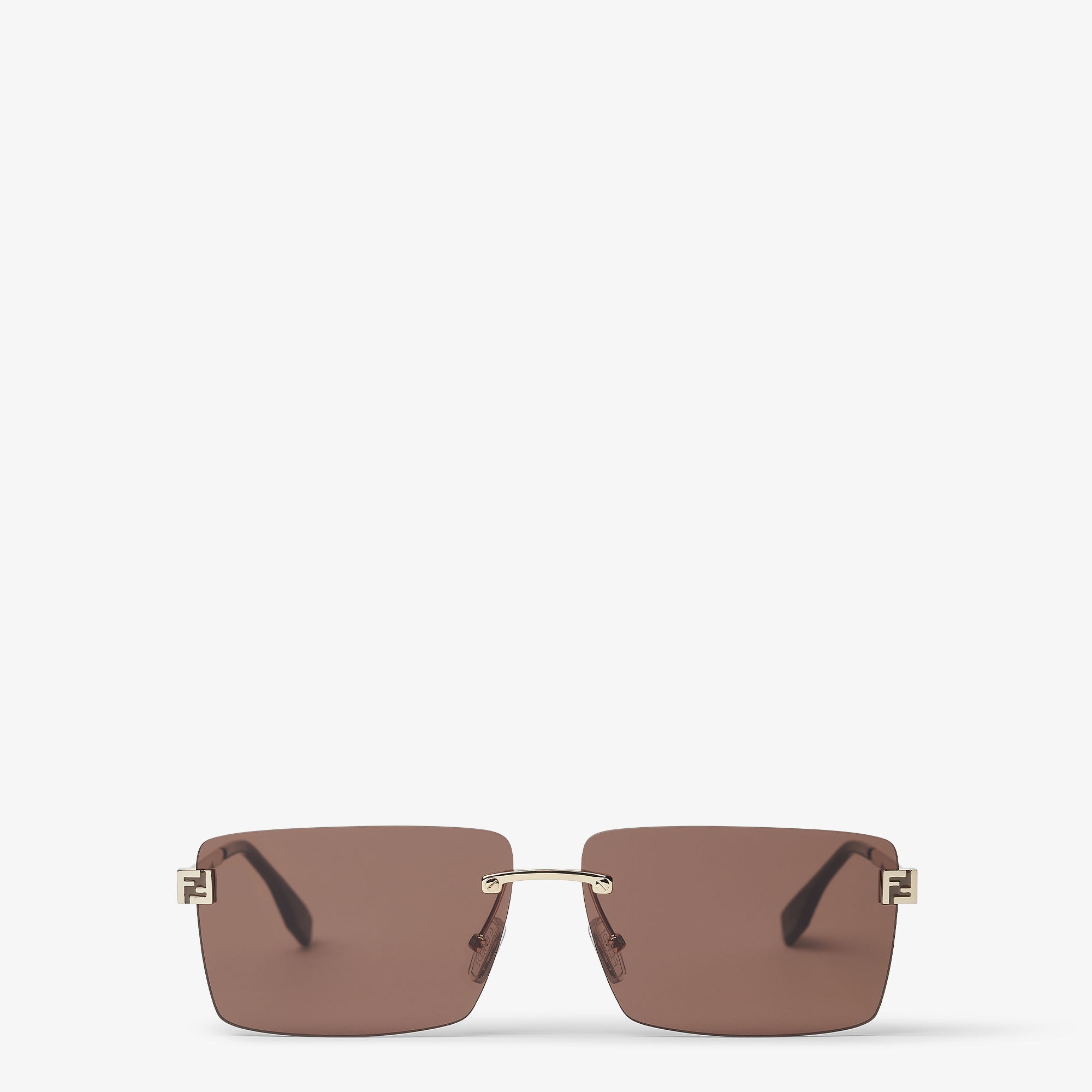 FENDI オーバルサングラス SL7037 COL149 ブラウンレンズ 中古・古着通販】FENDI (フェンディ) オーバルサングラス ブラウン