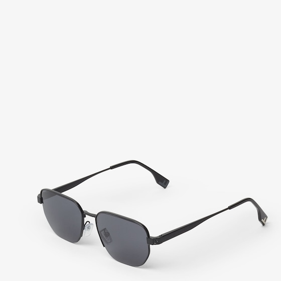 Fendi Rectangular, semi-rimless Sky glasses made of metal | Thumbnail 2