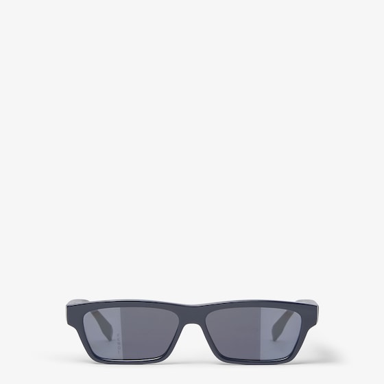 Fendi Low rectangular Squared FF glasses in blue acetate