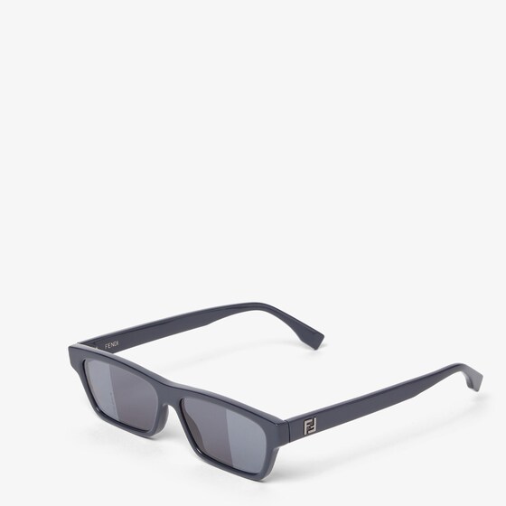 Fendi Low rectangular Squared FF glasses in blue acetate | Thumbnail 2