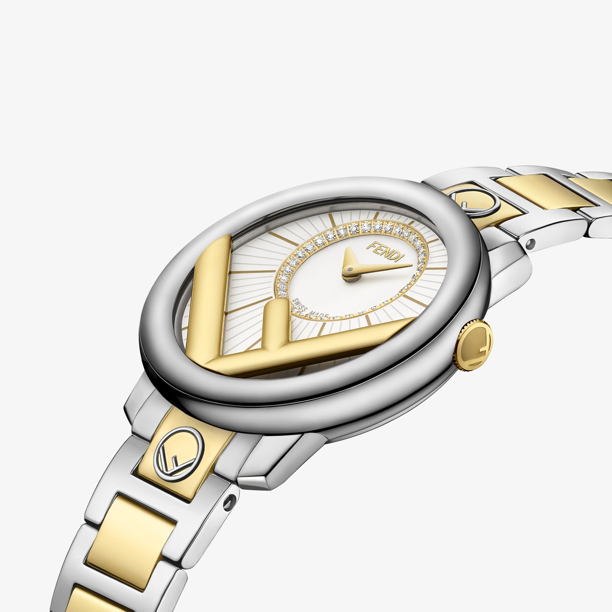 F is Fendi Silver and gold | Fendi F is Fendi Silver and gold | Fendi
