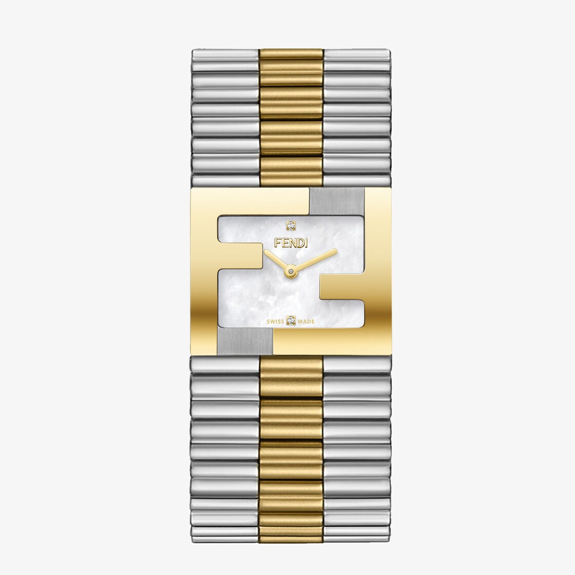 Fendimania - 24 x 20 mm – Watch with FF logo bezel | Fendi