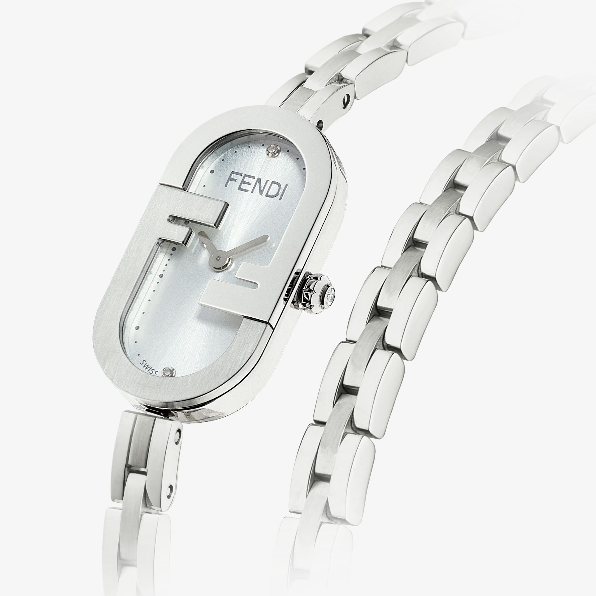 O'Lock Vertical Silver | Fendi