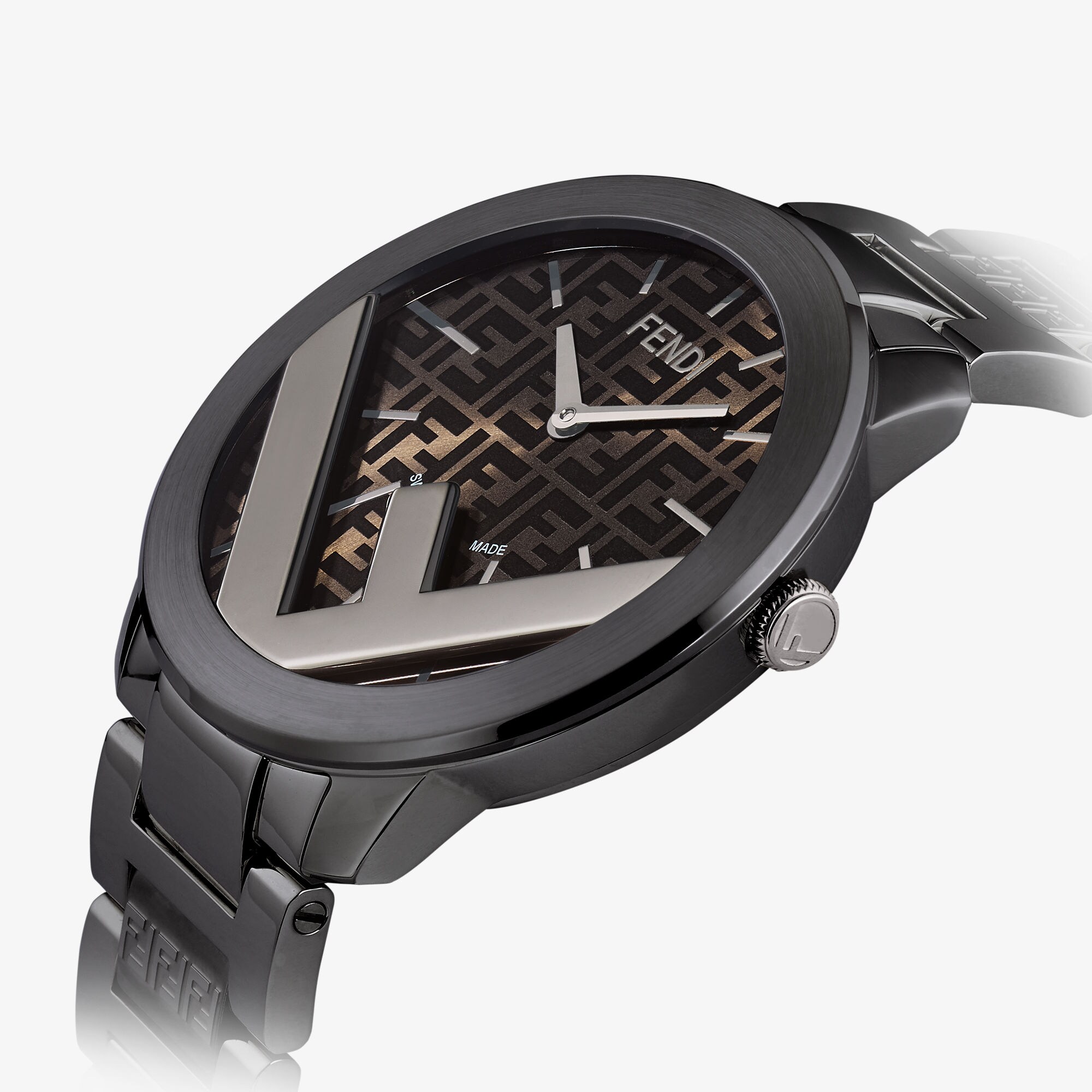 FENDI FF ロゴ アナログ腕時計 ブラック FOW970AHPBF0QZ1 FENDI - 中古 フェンディ FENDI FOW977AHPRF0WV5 ブラック