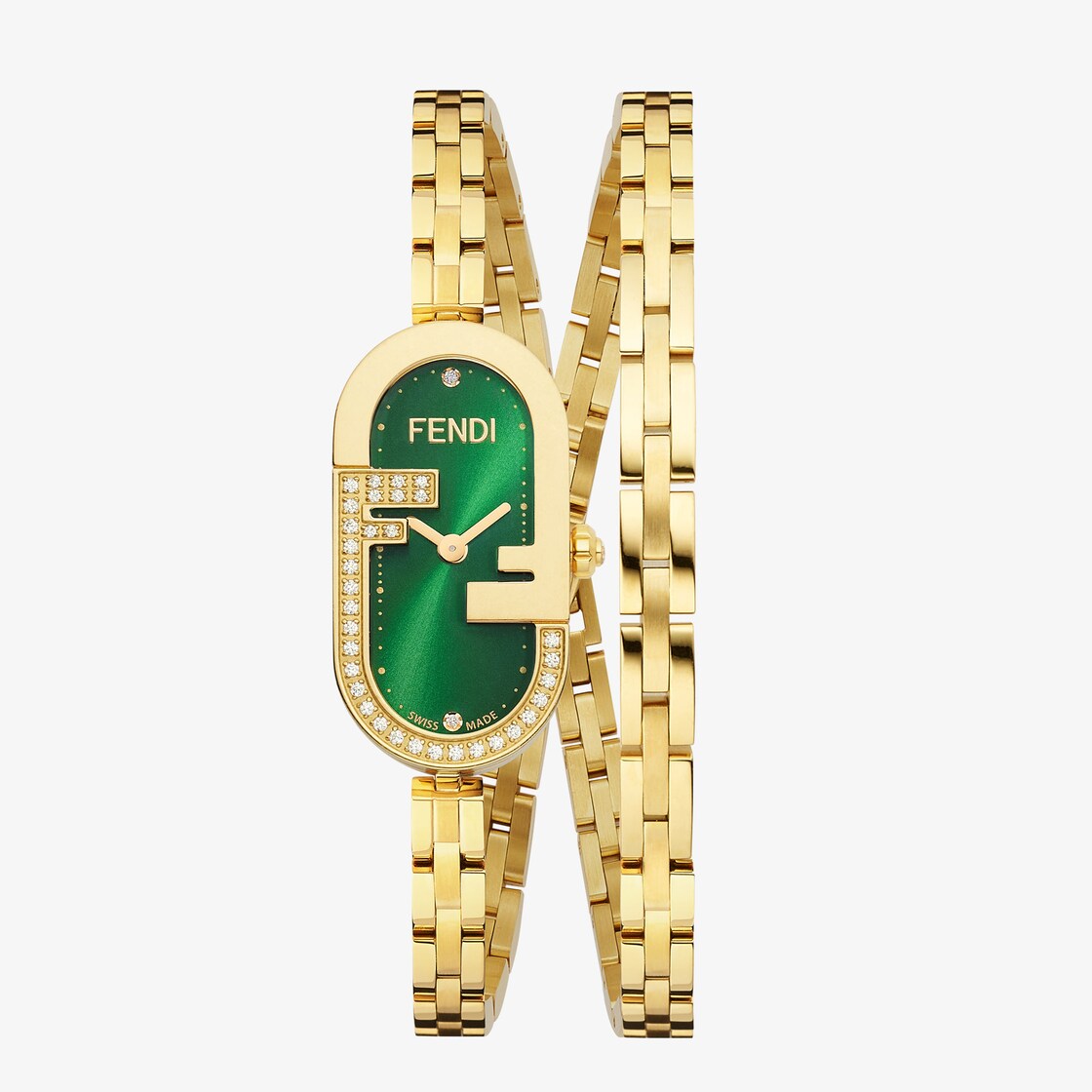 Shop FENDI 2024 SS Ff diamonds continental with chain