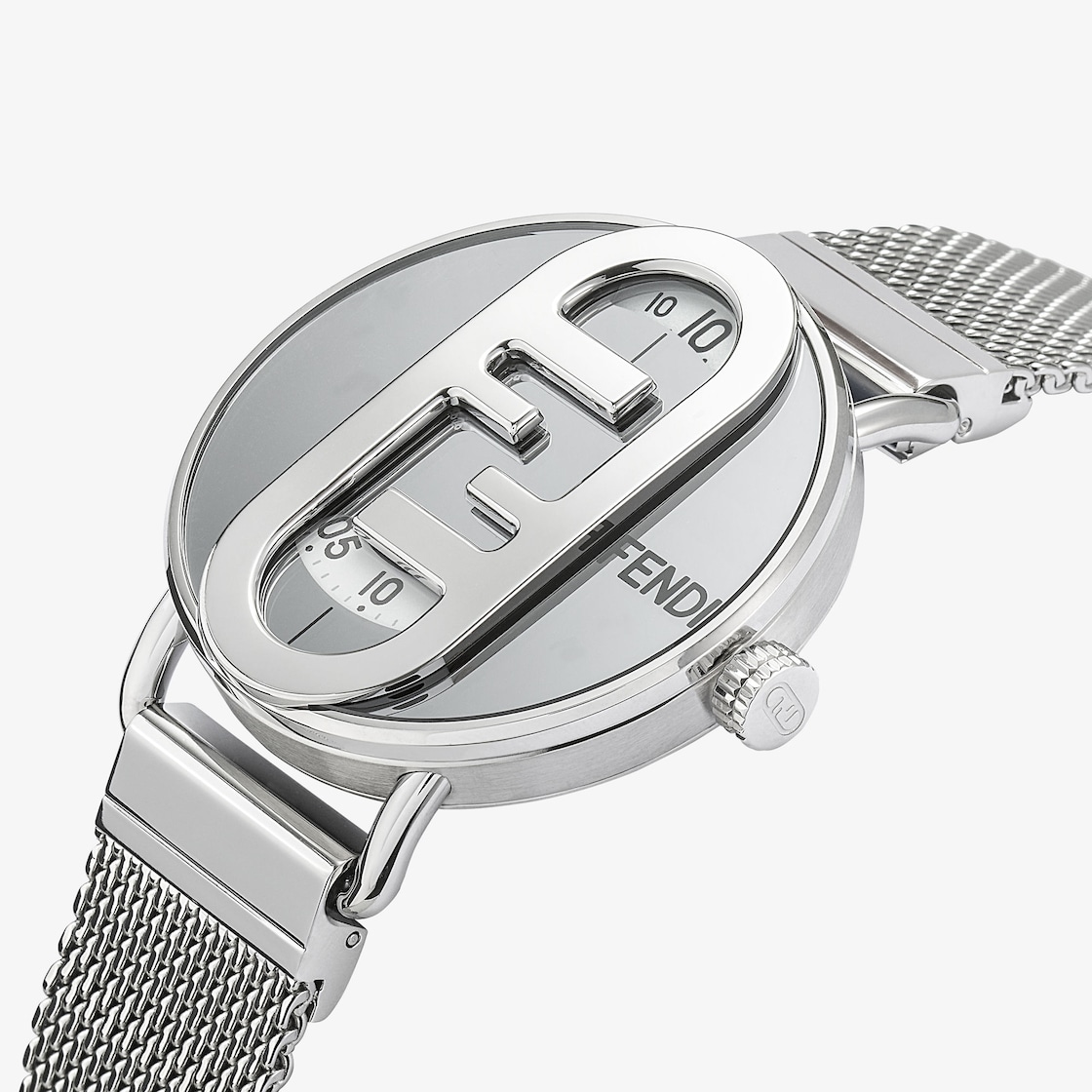 O'Lock Round - 42 mm - Round watch with O'Lock logo | Fendi