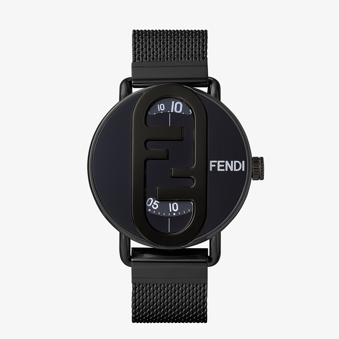 Fendi Men's O'lock Stainless Steel & Jacquard Strap Watch/42mm In Nero  Grigio